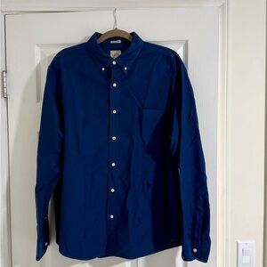 J. Crew Deep Blue Casual Button-Down Shirt